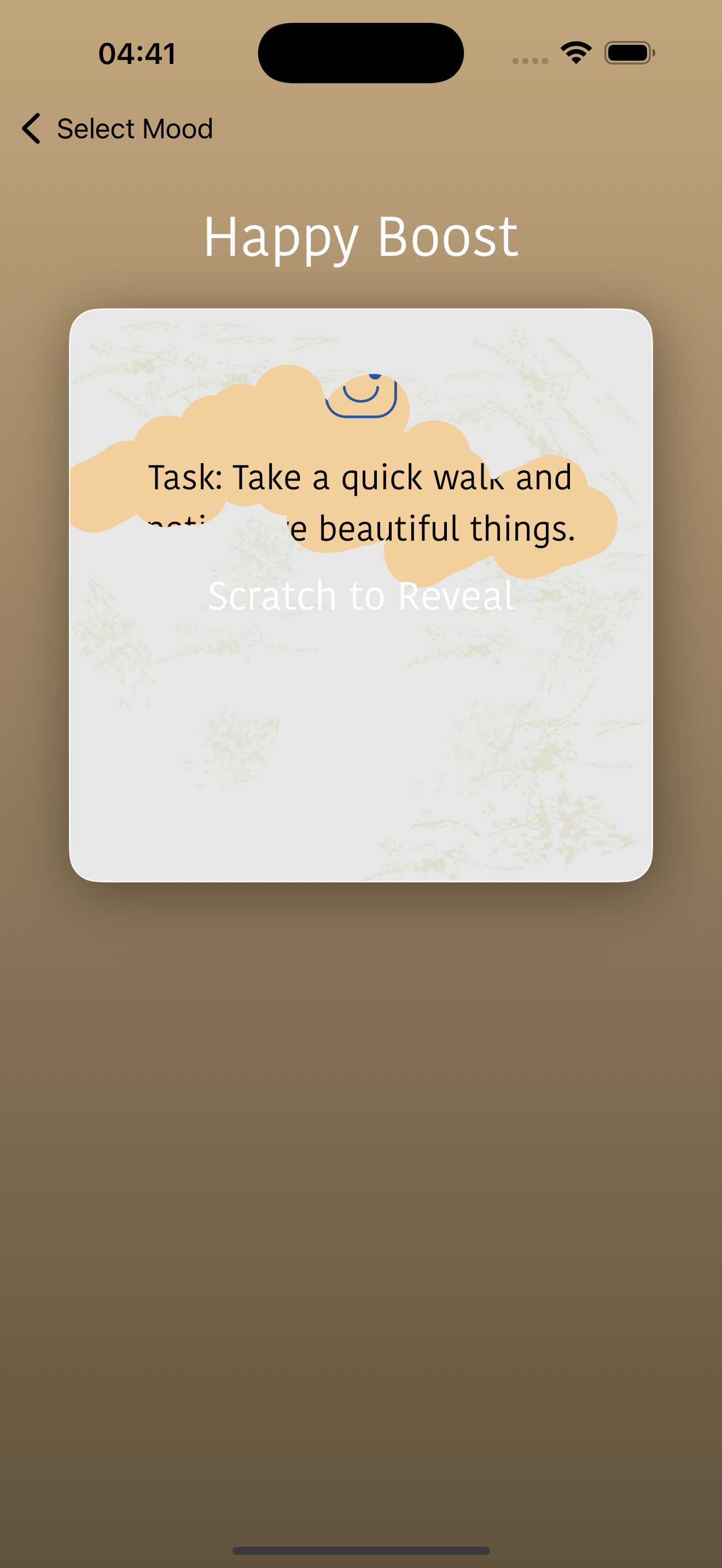 App Screenshot - Scratch Reveal