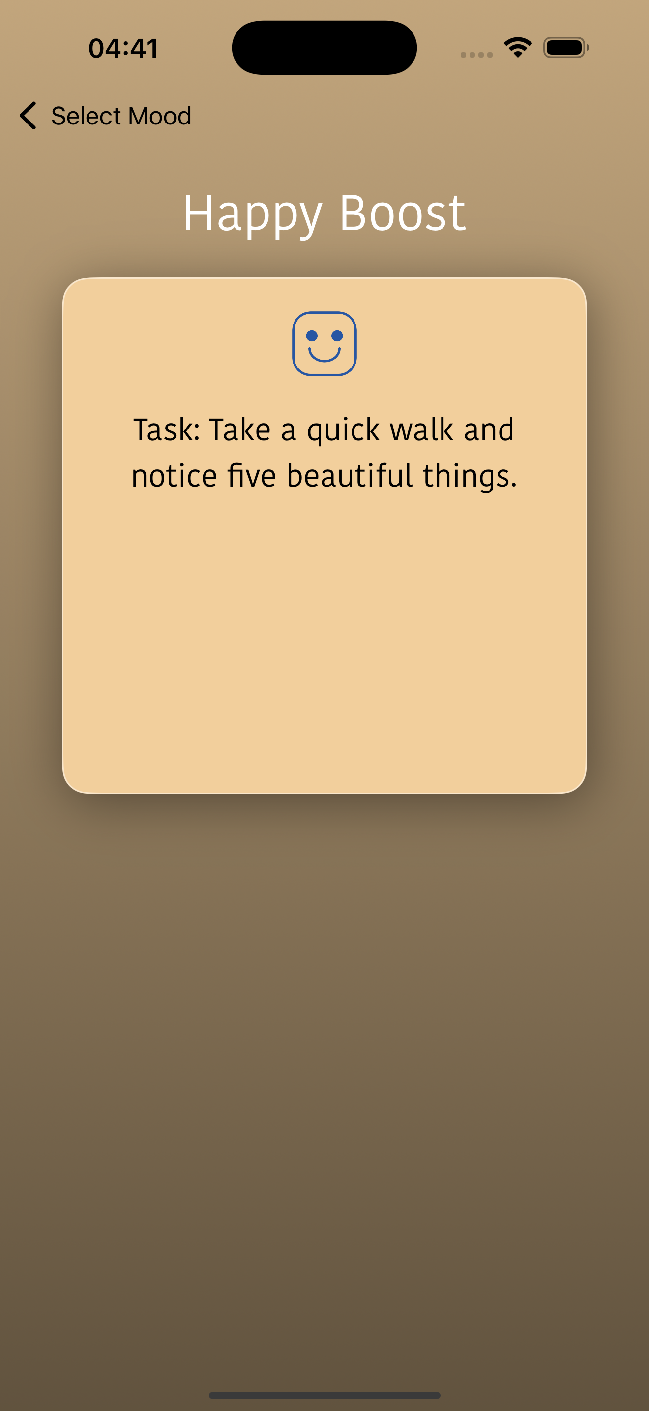 App Screenshot - Booster